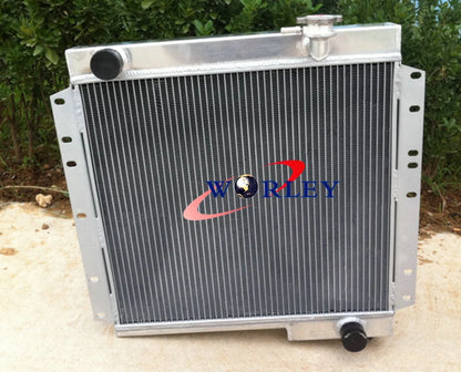 3 Row Aluminum Radiator & Fan Shroud for Toyota Land Cruiser FJ40 FJ45 (1960-1984)