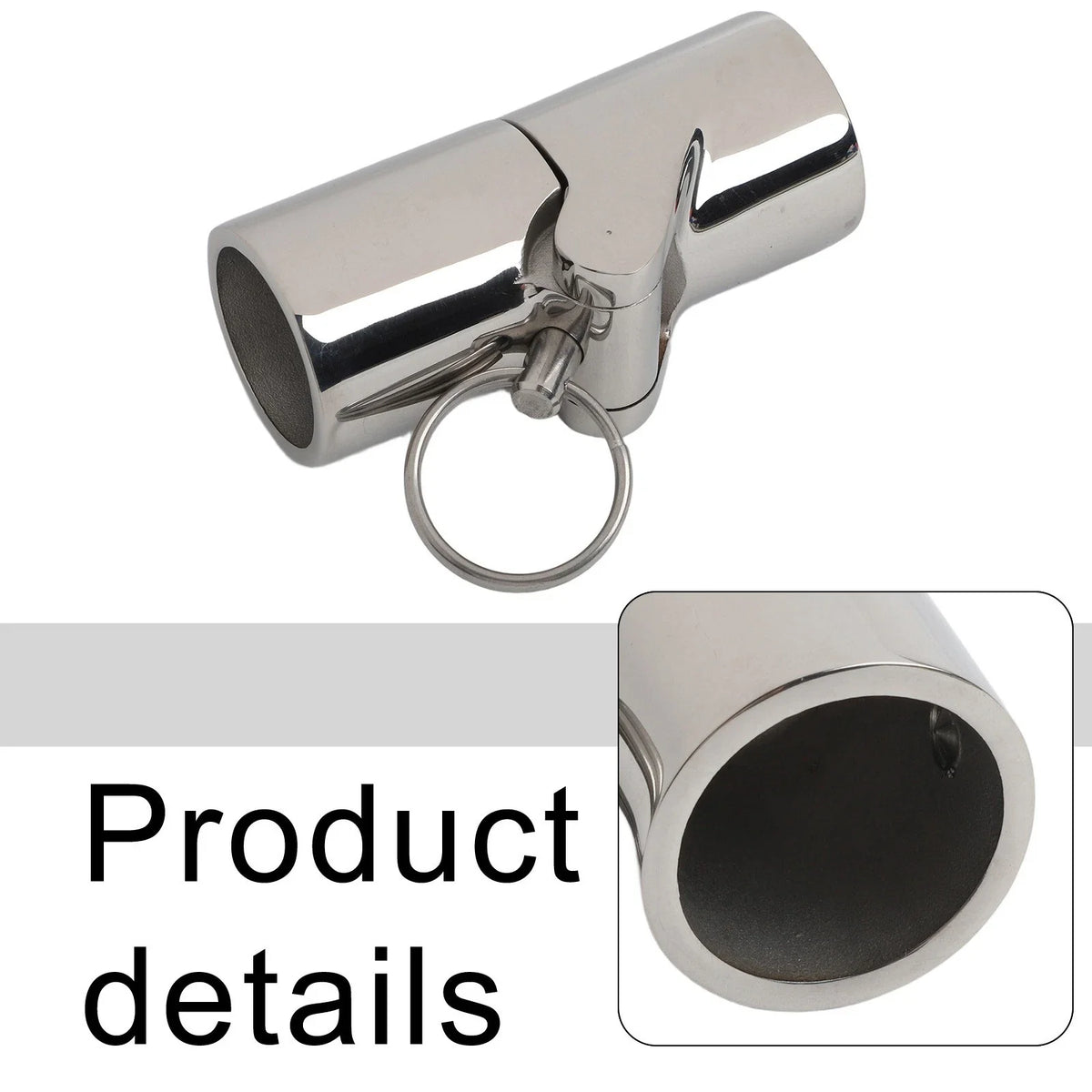 Boat Hardware Pipe Connector with Swivel Folding Design for Easy Setup