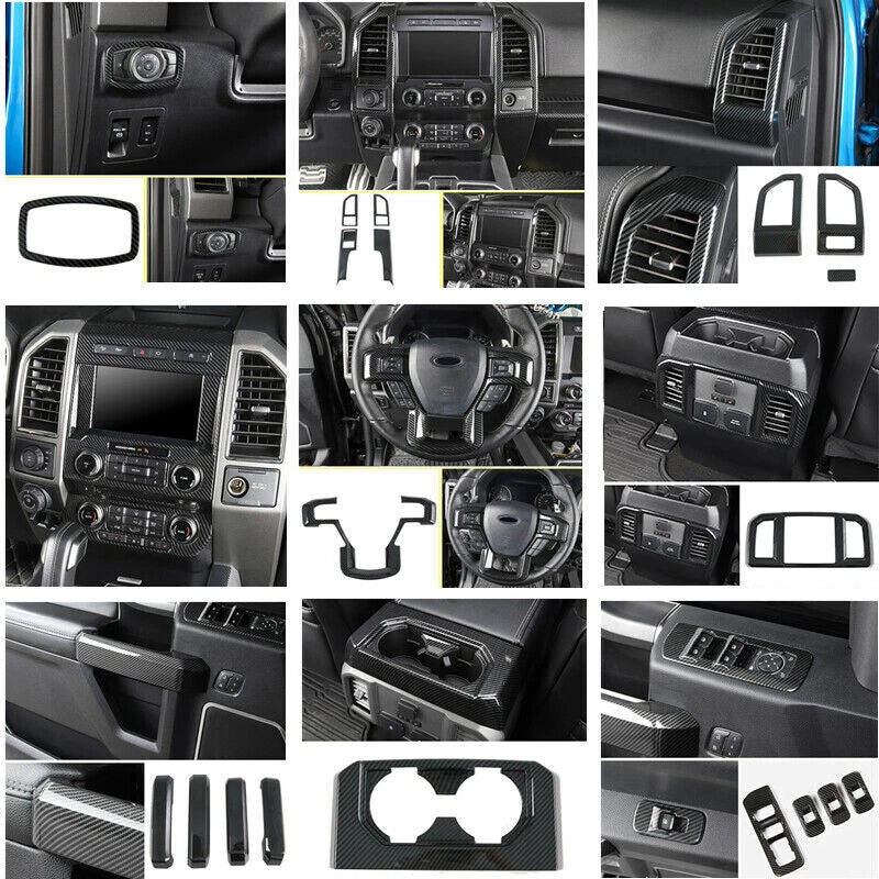 Carbon Fiber Interior Cover Trim for Ford F-150 (2015–2019)