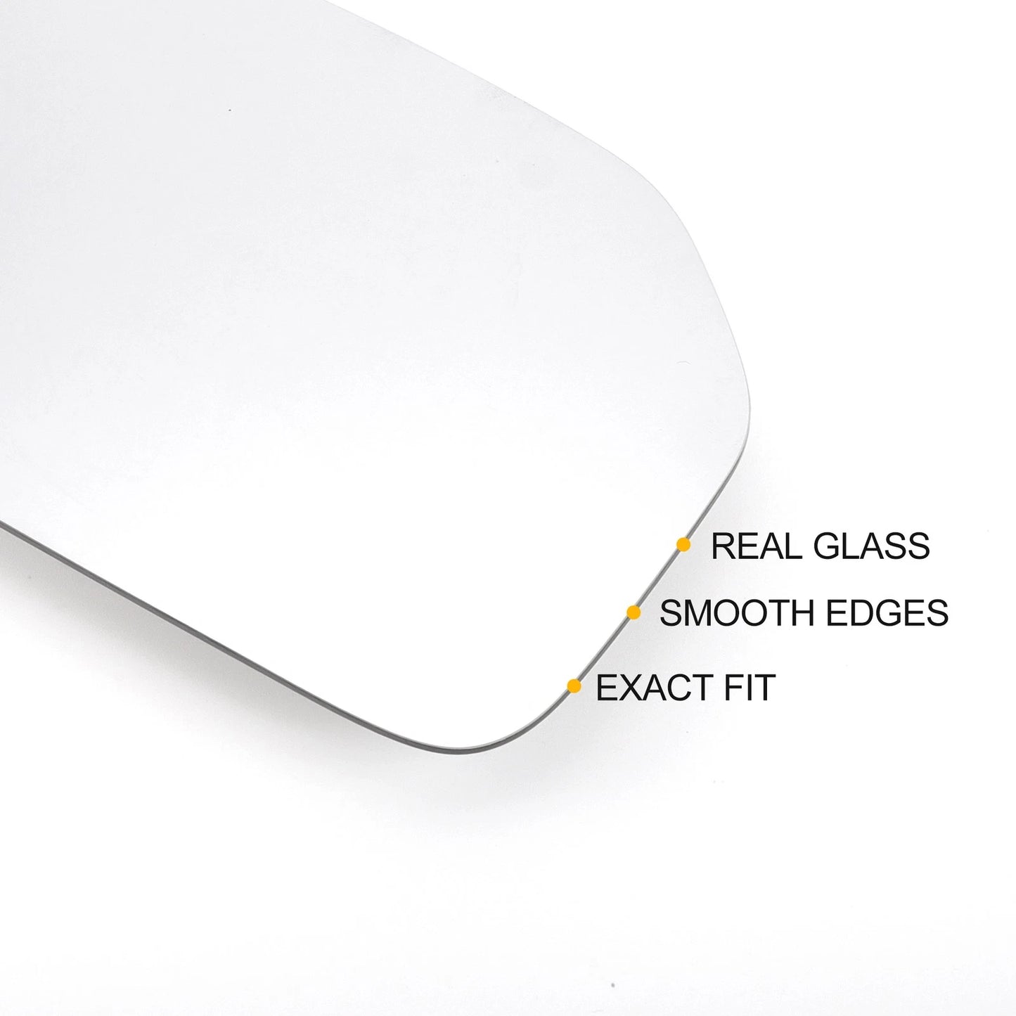 Left Side Heated White Mirror Glass for Peugeot 106 (1991-2004)