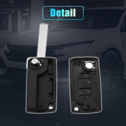 Keyless Entry Remote Key Shell  Buttons for Citroen Peugeot