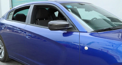 2 x Rear Side Mirror Cover Caps Carbon Fiber For Dodge Charger (2011-2022)