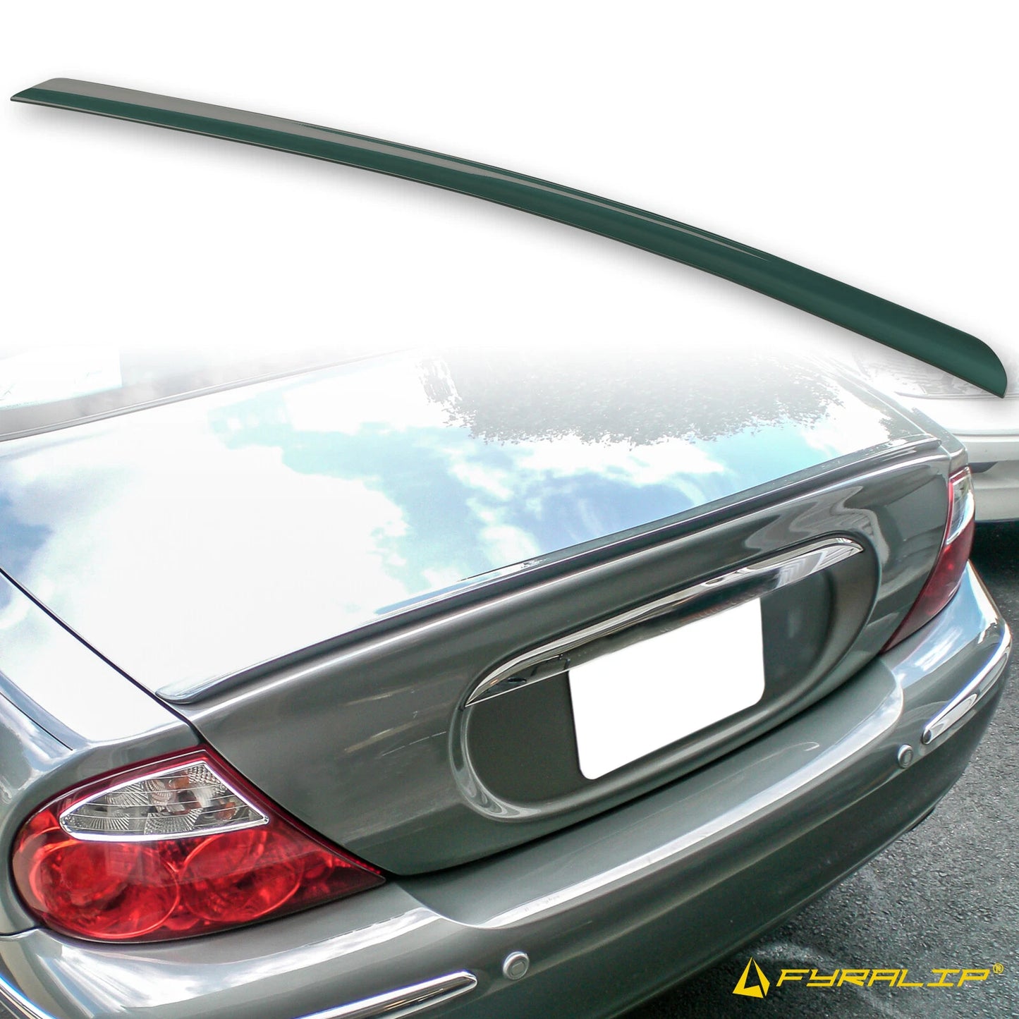 Green Boot Lip Spoiler for Jaguar S-Type Sedan (1998-2008)