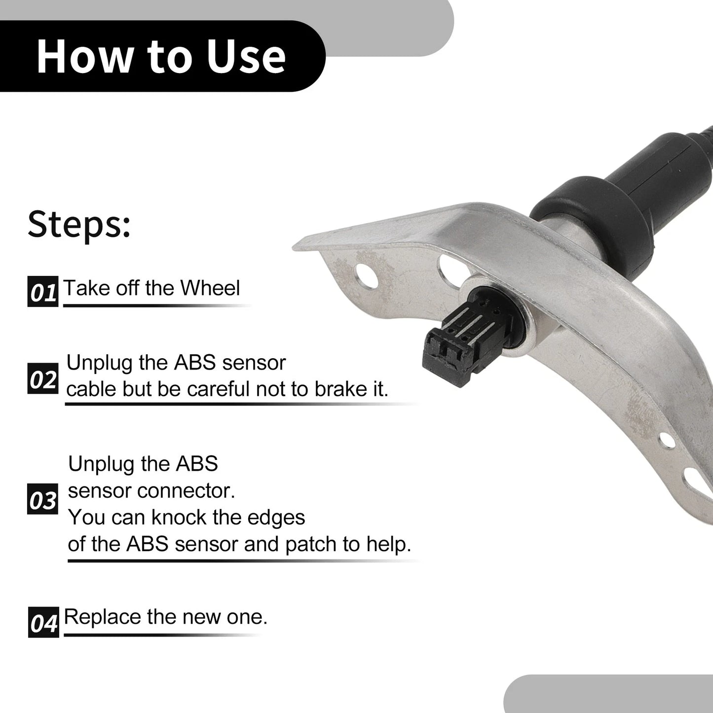 ABS Wheel Speed Sensor Front Right for Ford E-150 (2005-2007)
