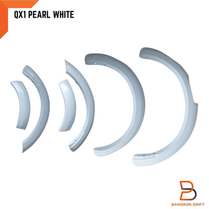 White Pearl QX1 Fender Flares for Nissan Navara NP300 (2021-2023)