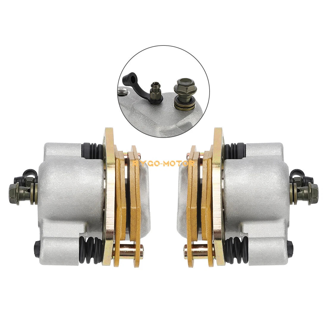 Front Brake Calipers & Pads for Polaris Phoenix 200 Sawtooth 200 Hawkeye 300
