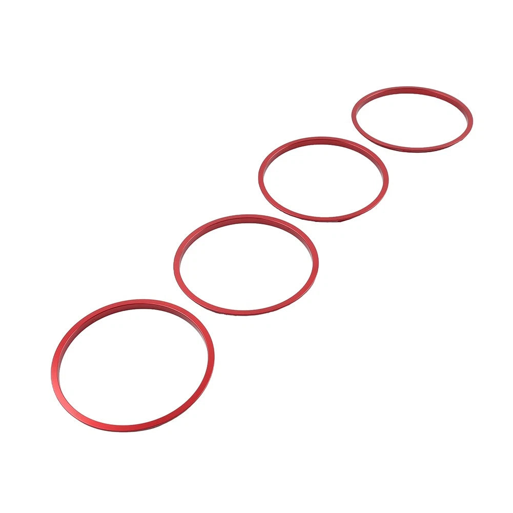 4 x Red AC Outer Vent Trim Covers for Toyota Tacoma (2016-2022)