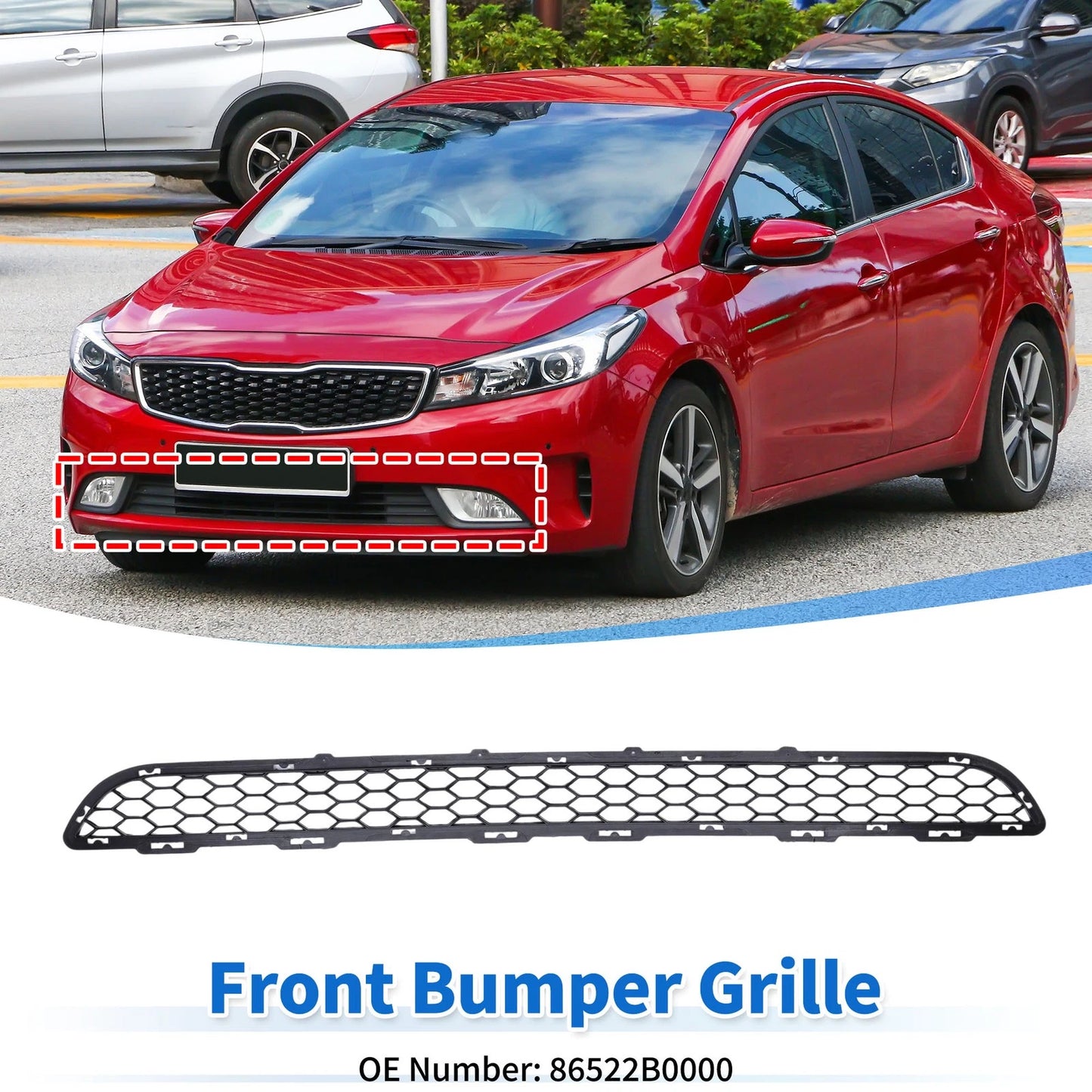 Lower Grille Bumper Cover for Kia Forte (2017-2018)