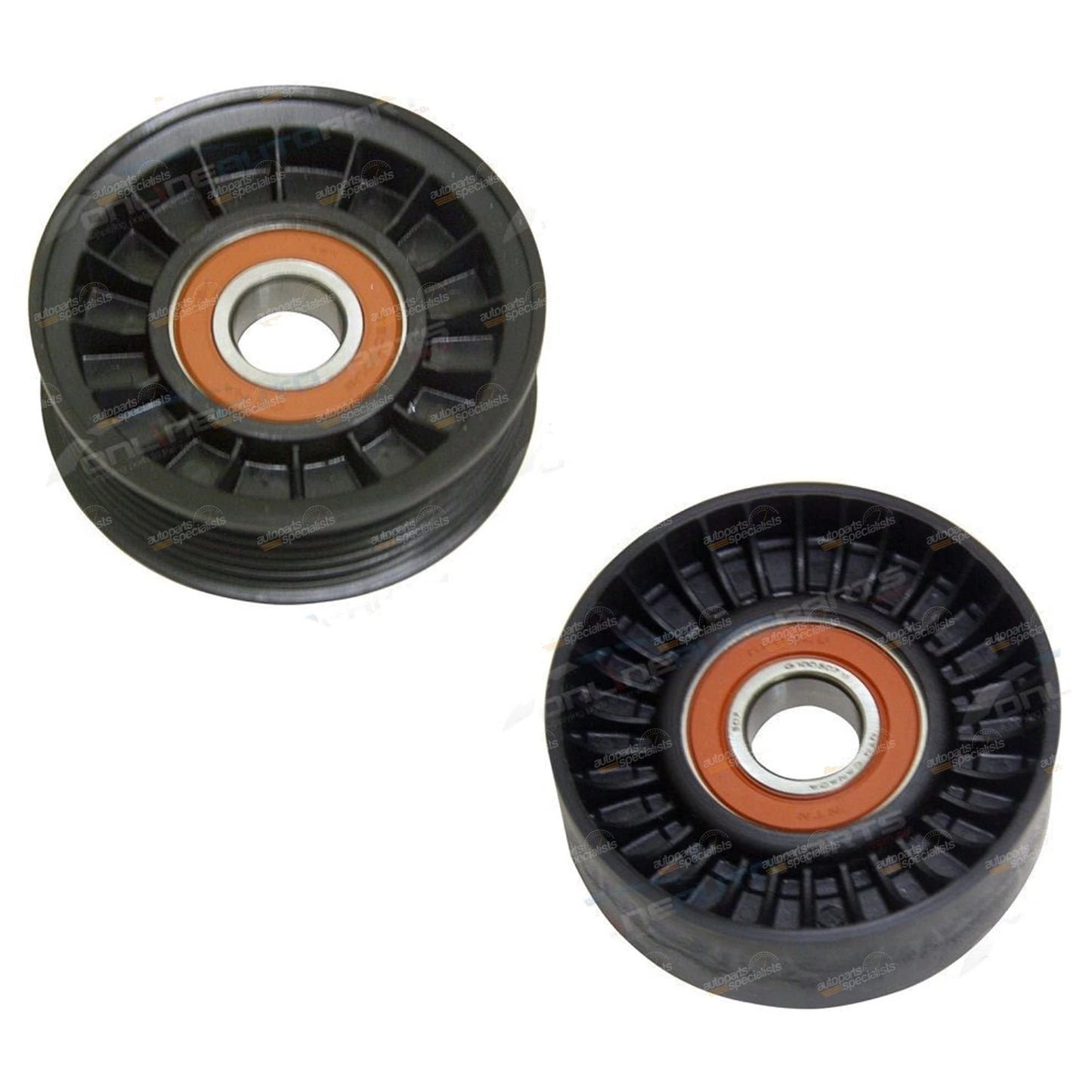 Fan Belt Idler Bearings Grooved Drive Belt Pulley Set for Ford 4.0L V6