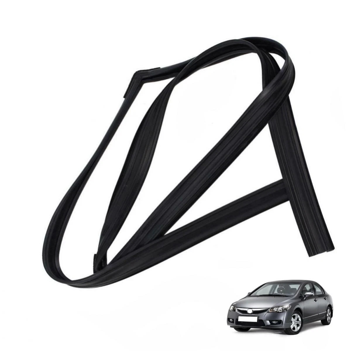 Left Rear Door Glass Run Channel Rubber Fits Honda Civic FA FD FG Sedan 2006-11