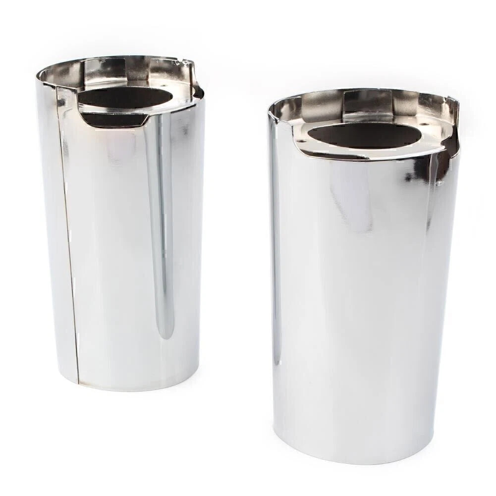 Chrome Fork Slider Covers for Harley Touring Electra Street Tri Glide (2014-2023)
