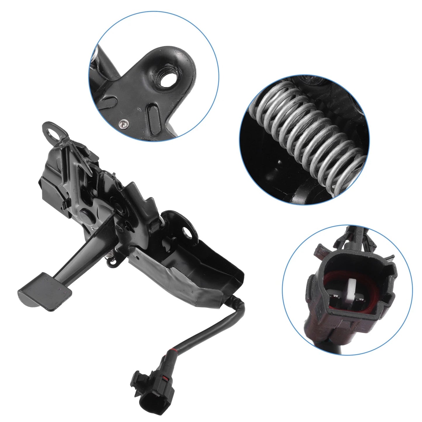 Bonnet Latch Lock Assembly for Toyota Tundra 2014-2021 Auto Replacement Black