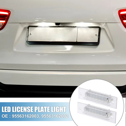 6500K White LED License Plate Light for Porsche Boxster 986 (1999-2004)