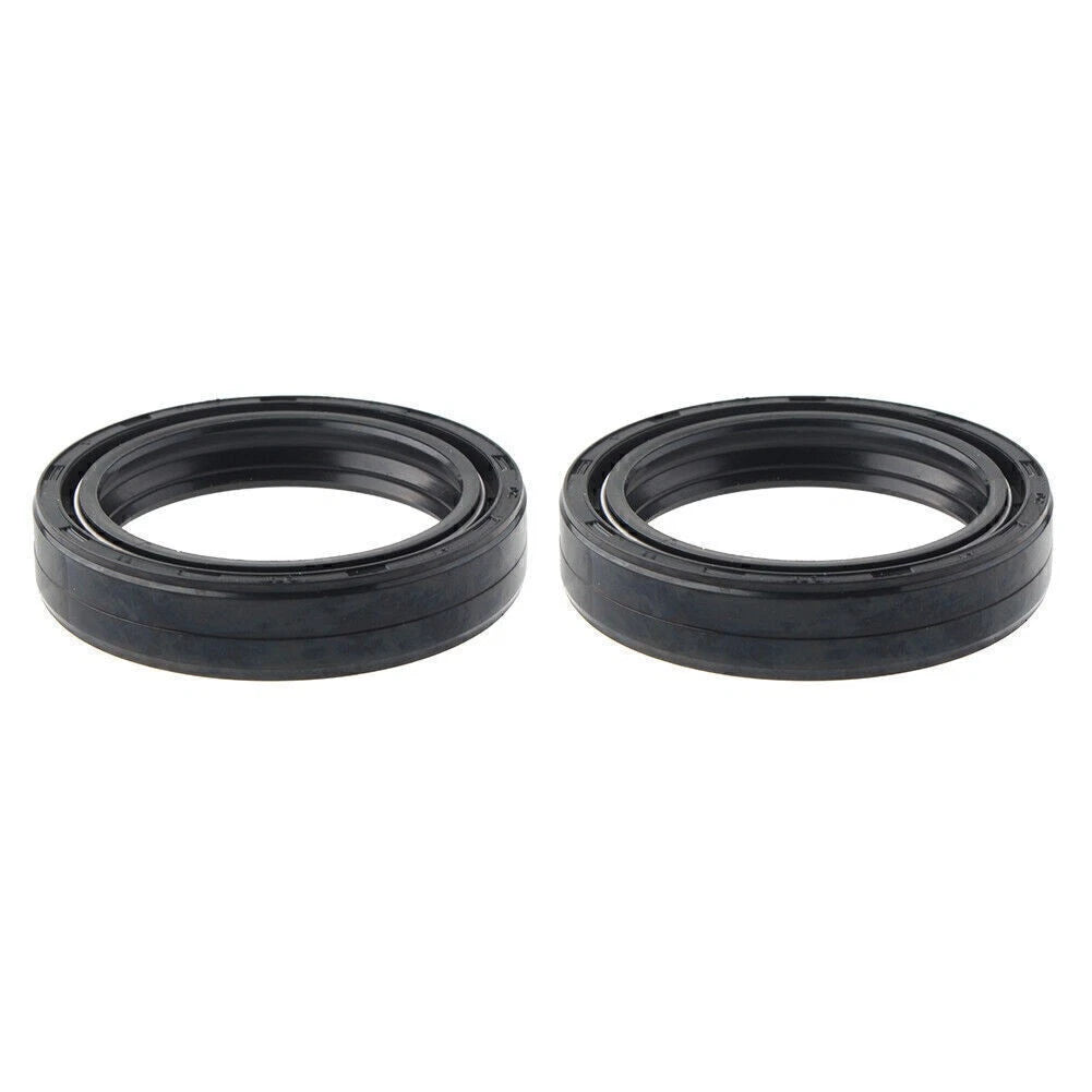 2 x 35MM x 48MM Black Motorcycle Front Damper Shock Absorber Fork Oil Seal for Make & Model