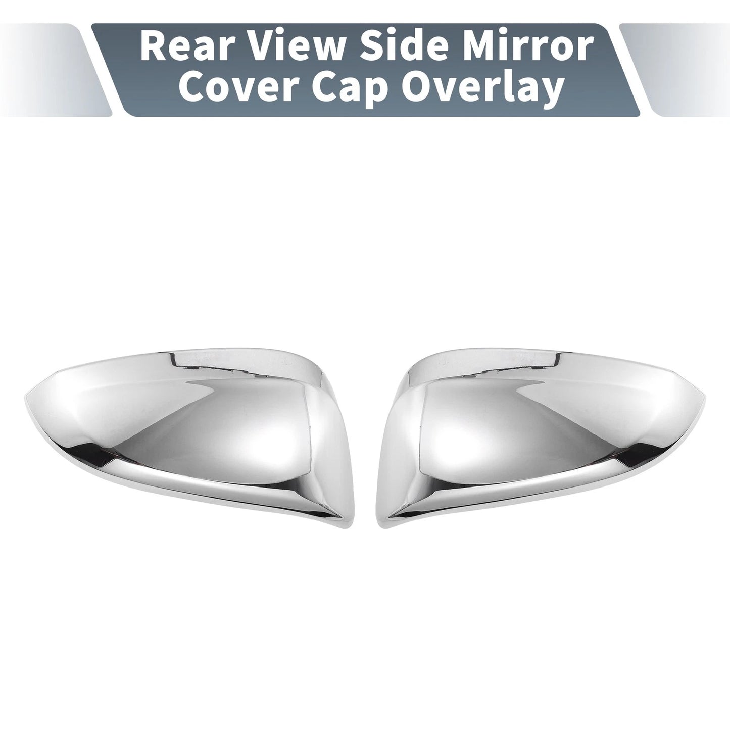 Chrome Plated Rearview Mirror Cover for Toyota HILUX (2015-2022)