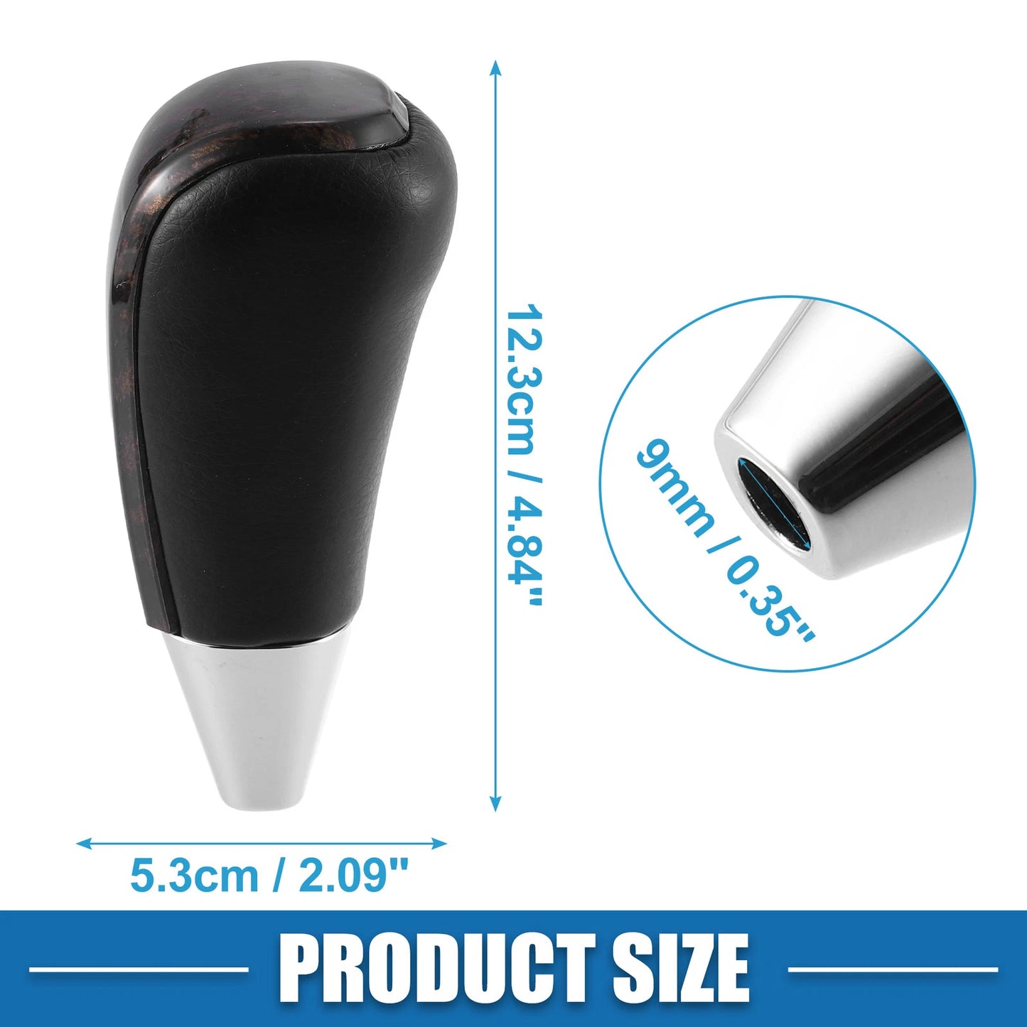 Gold Tone Black Gear Shift Knob for Toyota Land Cruiser (2016-2021)