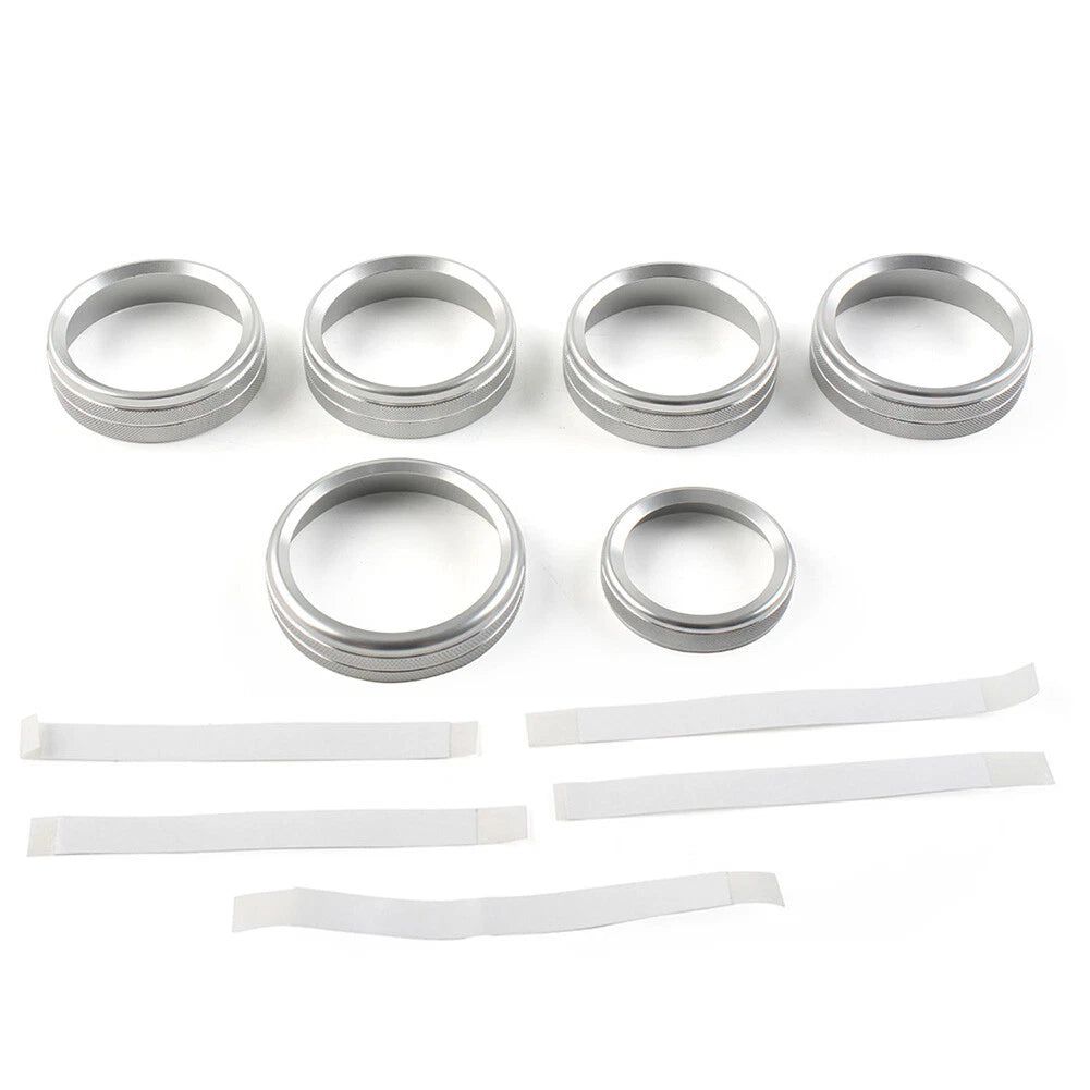 Air Conditioner Switch Knob Trim for Ford F150 XLT (2015-2020) Silver