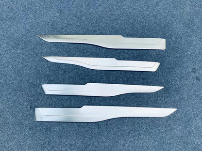 Silver Inner Steel Door Armrest Cover Trim for Toyota Harrier Venza (2020-2024)