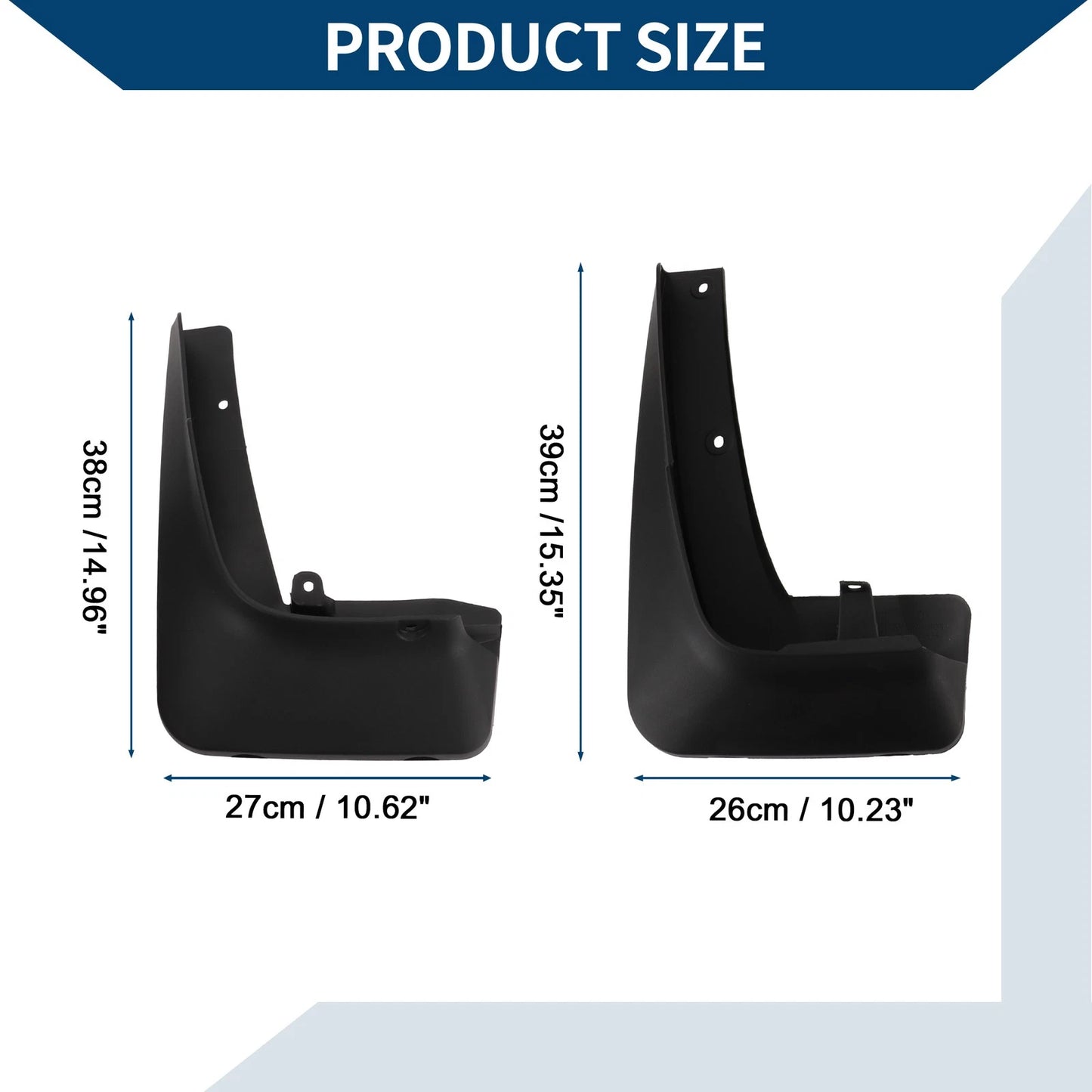Mud Flaps Splash Guards 1 Set for BMW X5 M Sport (2014-2018)