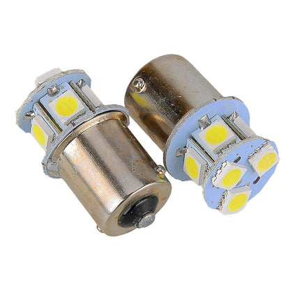 8Pcs White LED 1156 BA15S P21W 8SMD DRL Daytime Running Lights for Car