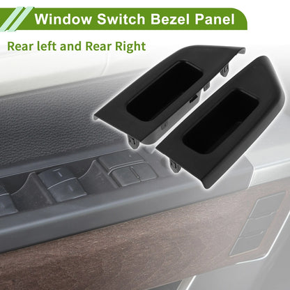 Rear Left & Right Window Switch Bezel Covers for Toyota Yaris (2006-2011)