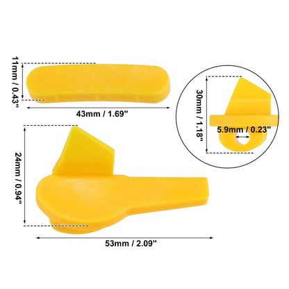 5 x Demount Head 2.09x0.94x1.18in Tire Plastic Insert for Motorcycle