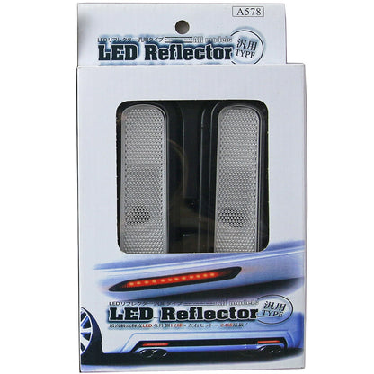 Rear Bumper Side Markers for Honda Accord, Acura Civic, Prelude (Clear)