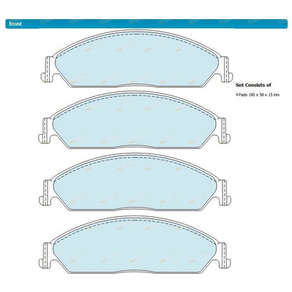 Front Drilled Slotted Disc Rotors + Brake Pads for Territory SX-SZ