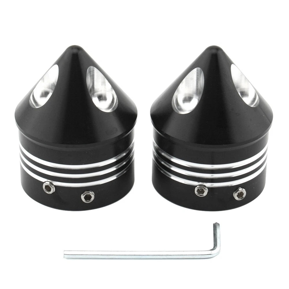 Front Wheel Axle Nut Covers for Harley Touring Road Glide Dyna Softail