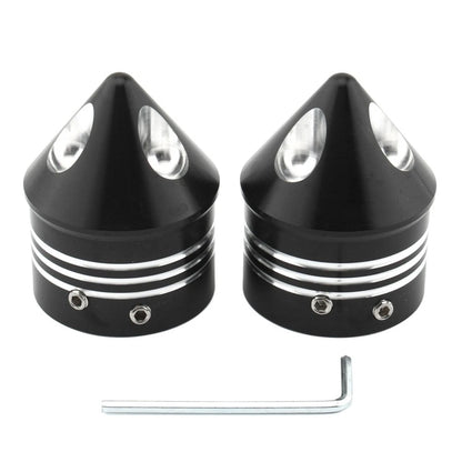 Front Wheel Axle Nut Covers for Harley Touring Road Glide Dyna Softail
