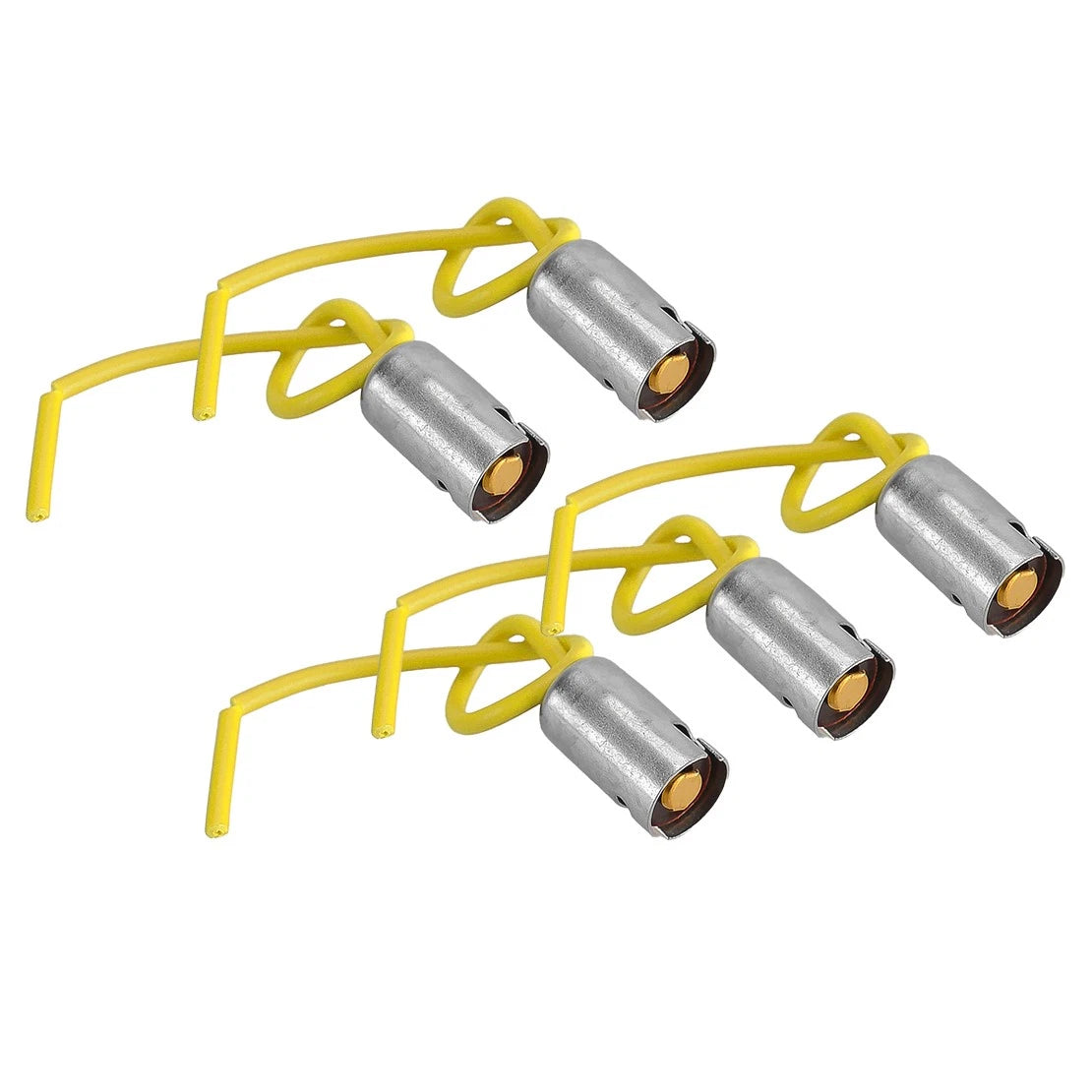 5 x BA9S Car Truck Light Bulb Sockets Holders Connectors w/ Wire