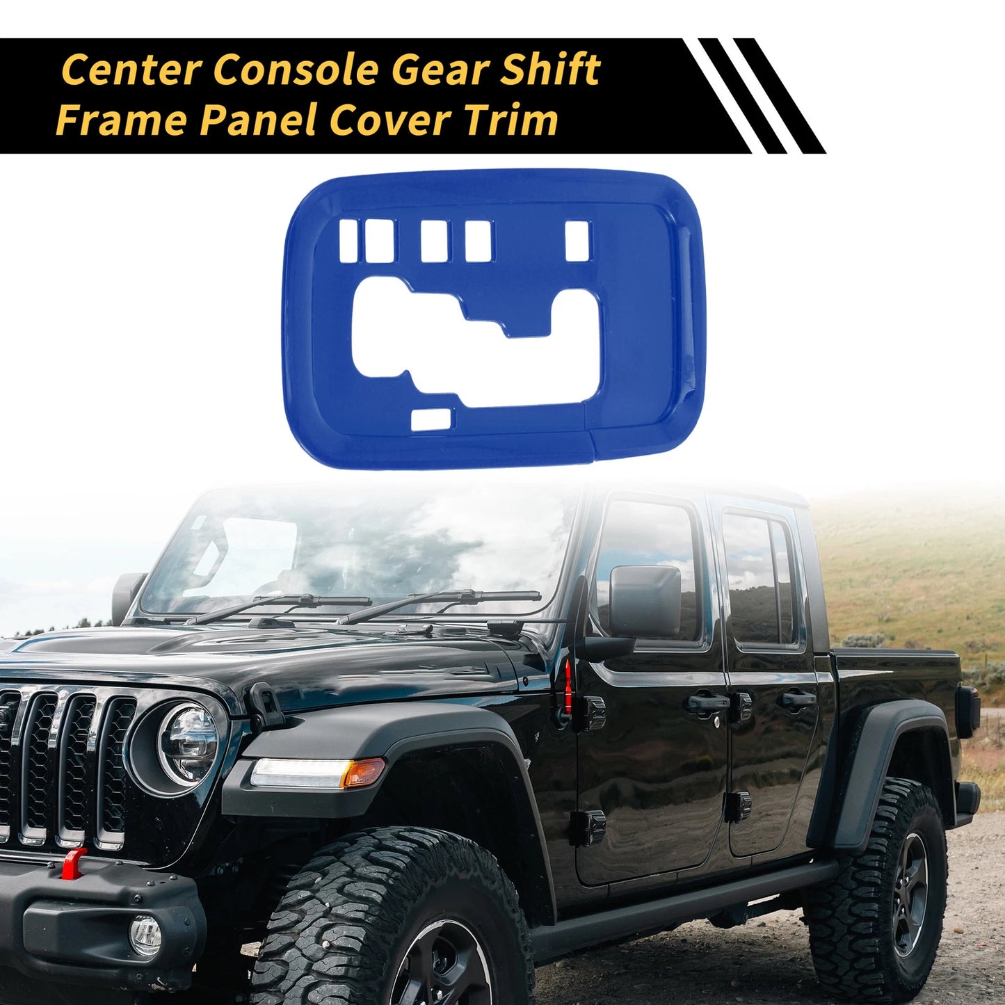Center Console Gear Shift Frame Panel Cover for Jeep Wrangler JK JKU (2007-2018)