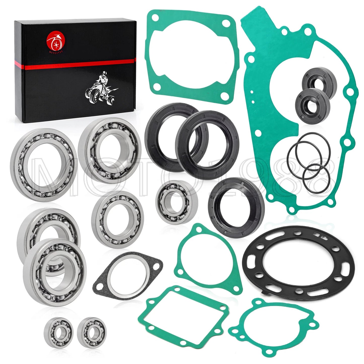 Engine Bearing Seal Gasket kit for Polaris Scrambler 400 2x4/4x4 (1999–2002)