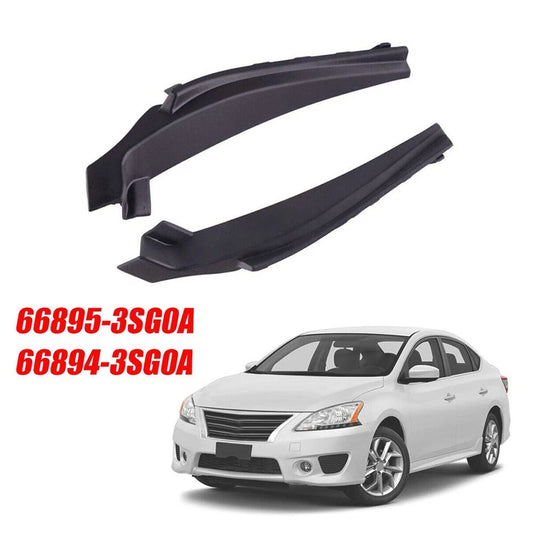 2 x Front Wiper Side Cowl Extension Cover for Nissan Sentra (2013–2019)