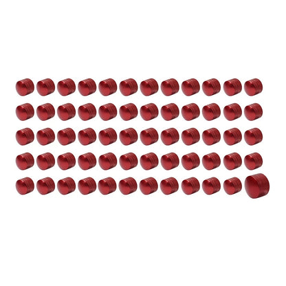 60x Red Engine Screw Caps for Harley Twin Cam Engines (1999-2017)