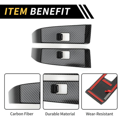 Carbon Fiber Rear Door Window Switch Panel for Toyota Tacoma (2016-2023)