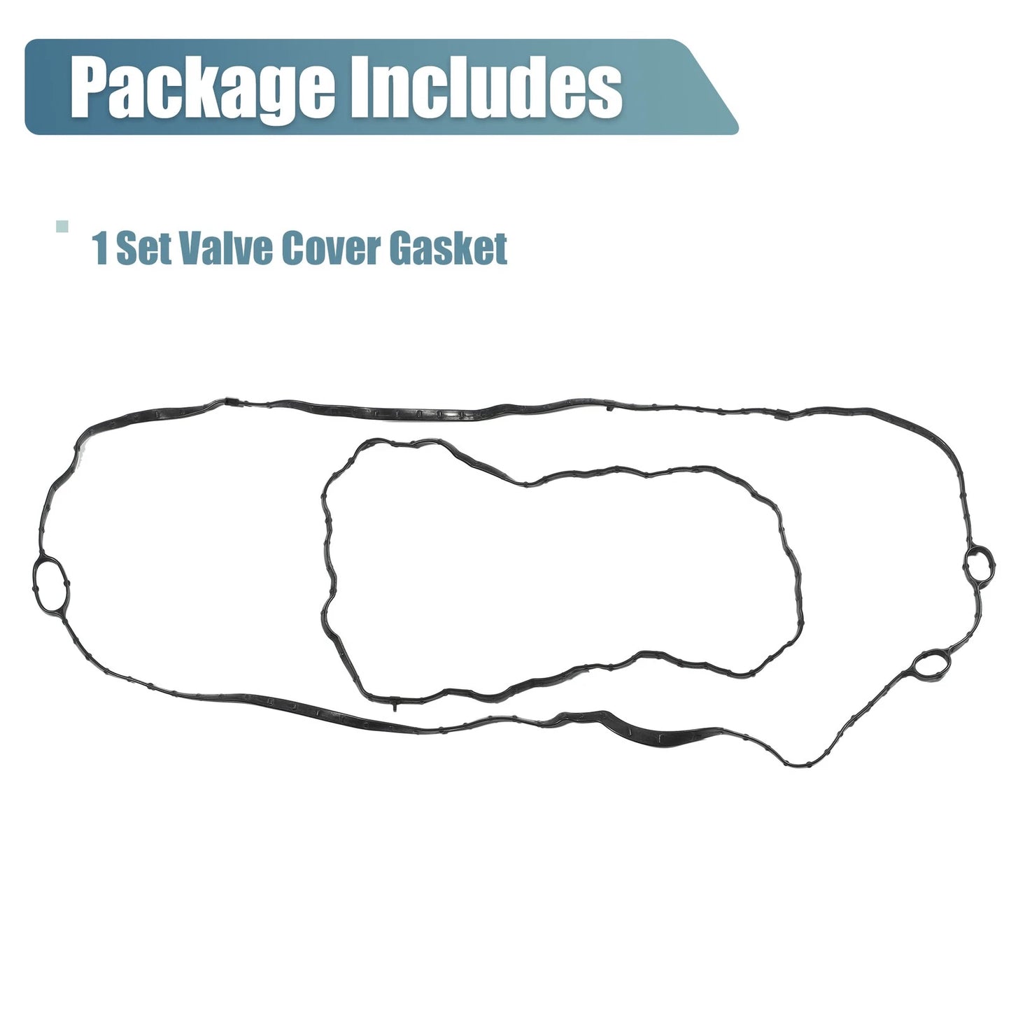 Set Valve Cover Gasket Rubber Black for Chevrolet Malibu (2016-2022)