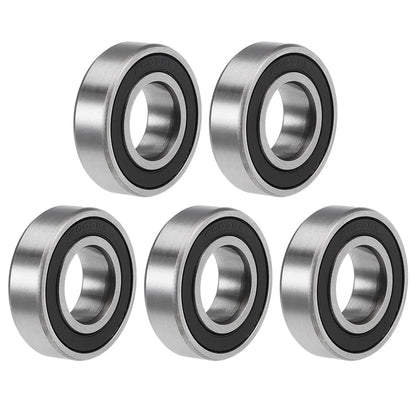 Z2 17x35x10mm Deep Groove Ball Bearings Double Sealed Chrome Steel 5pcs