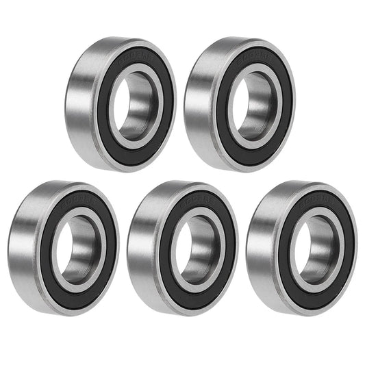 Z2 17x35x10mm Deep Groove Ball Bearings Double Sealed Chrome Steel 5pcs