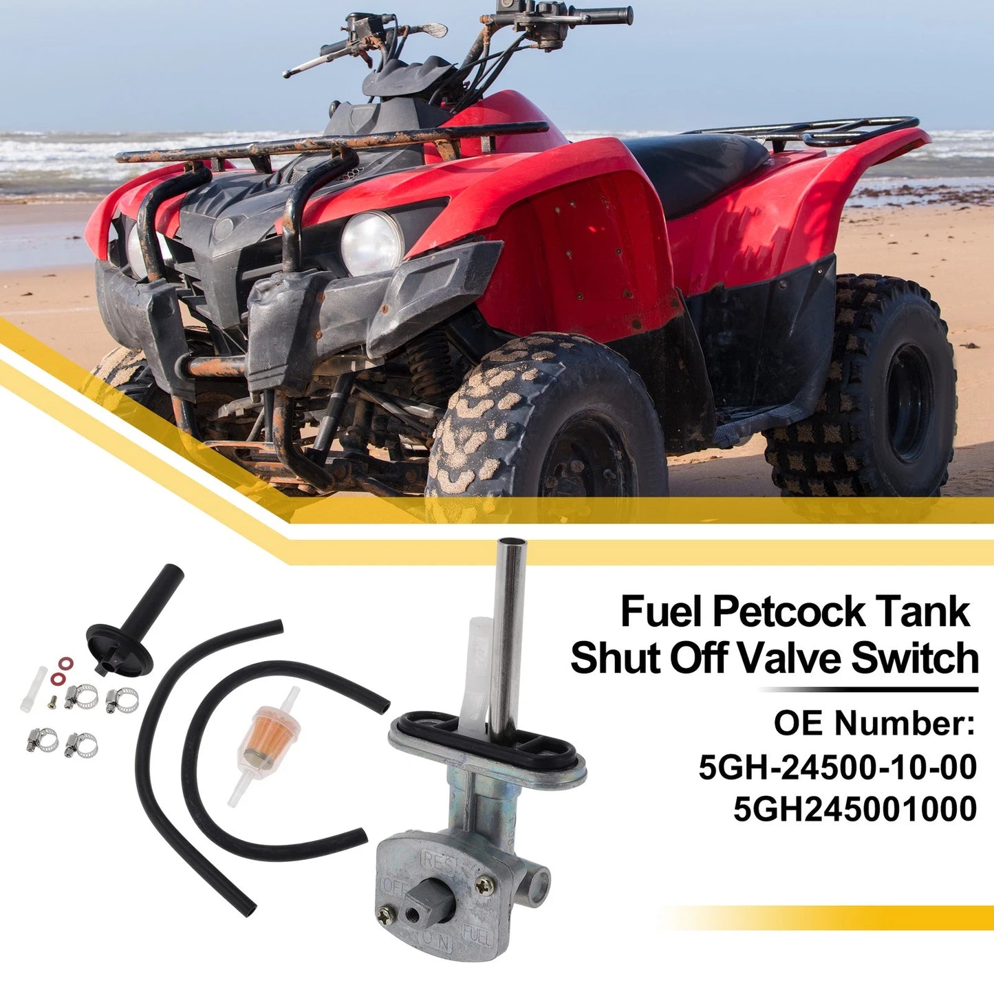 ATV Fuel Valve Petcock Gas Tank Switch for Yamaha Kodiak 400