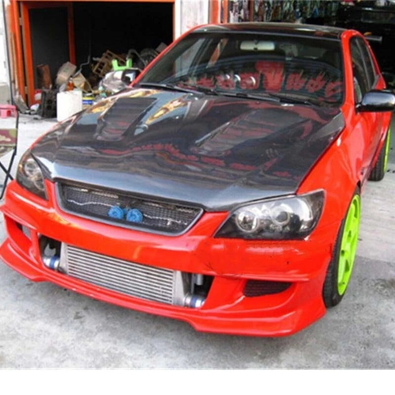 Real Carbon Fiber Front Bumper Hood Grille Grill For Lexus Is200 Is300 1998-2004