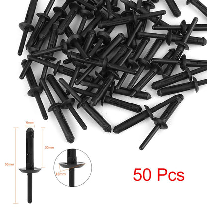 50pcs Plastic Rivet Clips for Jeep Wrangler (2007-2018)