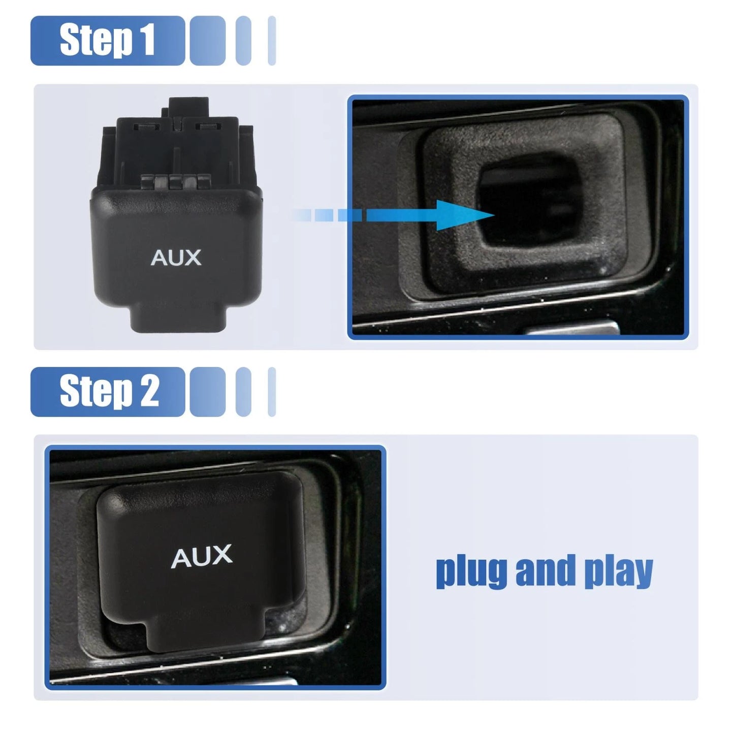 Auxiliary Input Jack Assembly for Honda Ridgeline 2006-2014