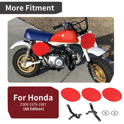 Red Number Plate Kit for Honda Z50R (1979-1987)