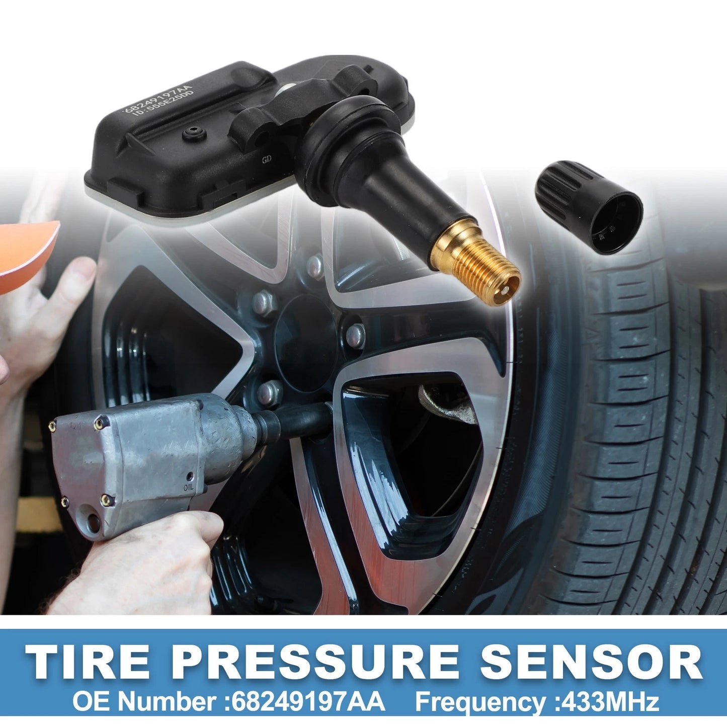 Tire Pressure Sensor 433MHz for Ram 2500 3500 (2014-2024) 1 x Pc