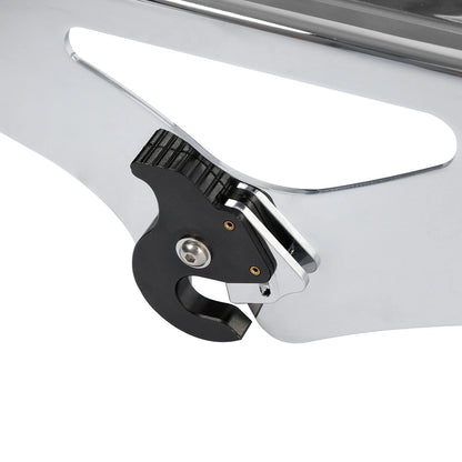 Sissy Bar Luggage Rack Docking Latch Clip Kit for Harley Touring FLHR Black