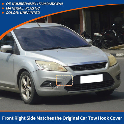 Front Tow Hook Cover for Ford Focus MK2 (2007-2011) Unpainted
