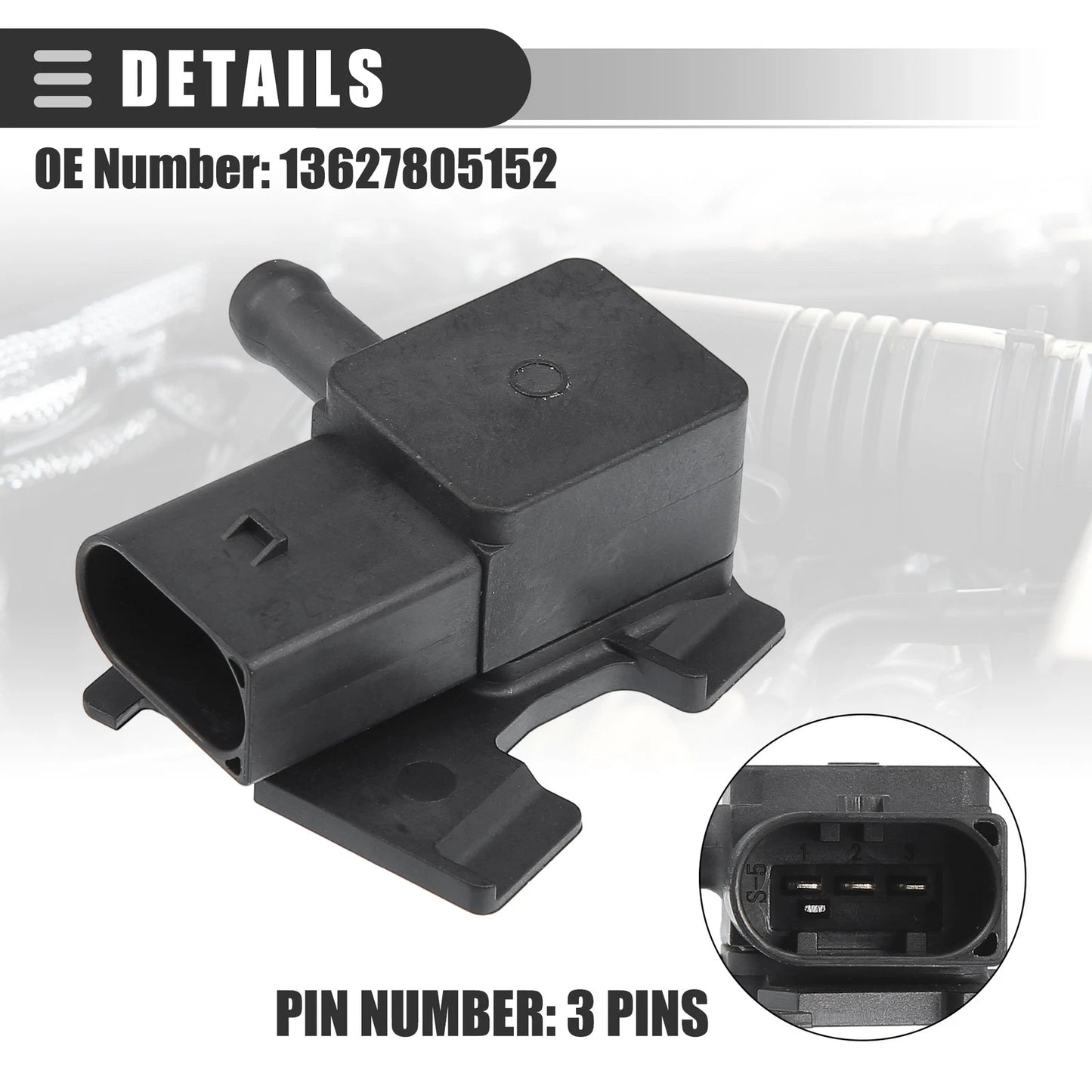 Exhaust Pressure Sensor for BMW 1 Series E81 (2006-2011)
