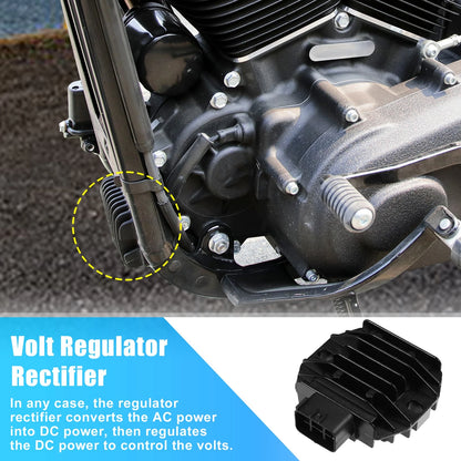 1pc Voltage Regulator Rectifier Black for Yamaha