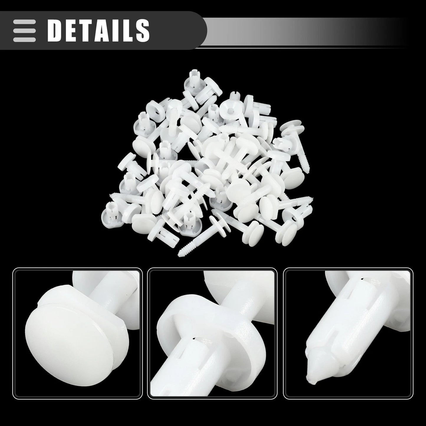 30 Pcs Car Door Trim Panel Push Clips Retainer for Chevrolet C2500